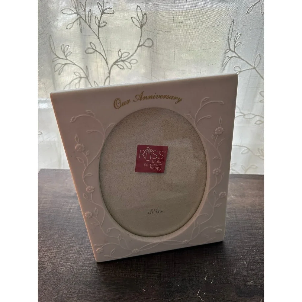 RUSS our Anniversary ceramic picture frame